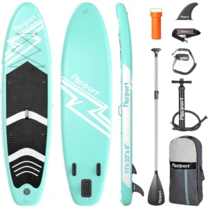 11' Premium Stand Up Paddle Board, Yoga Board with Durable SUP Accessories & Carry Bag | Wide Stance, Surf Control